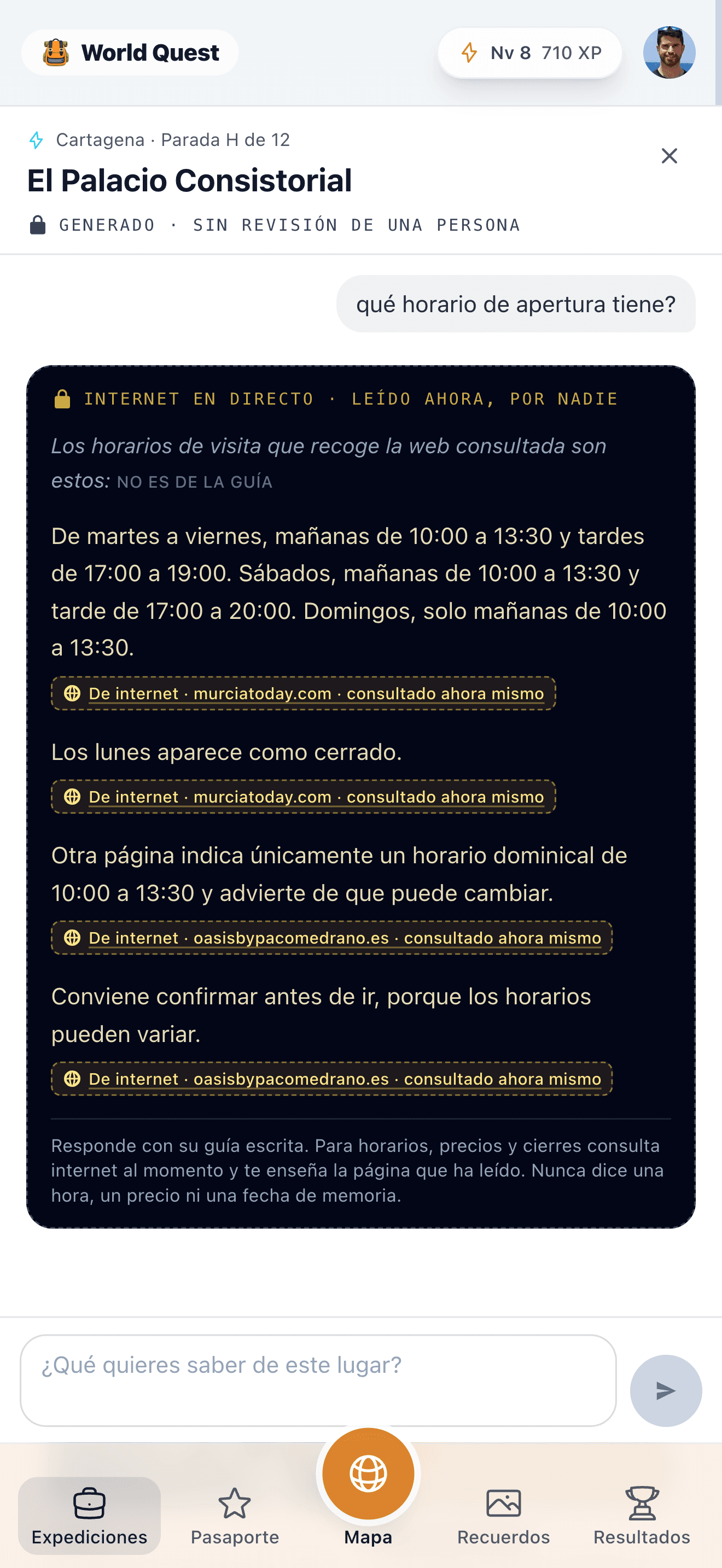 Pregunta a la guia